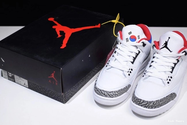Kicktheory Korea Seoul Jordan Retro 3 AV8370-100 Air 0629